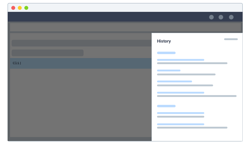 Get access to the complete historical trace for an asset