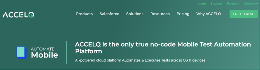 ACCELQ Automate mobile