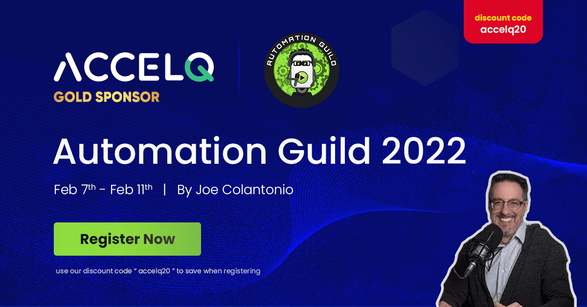 ACCELQ Gold Sponsor for Automation Guild 2022