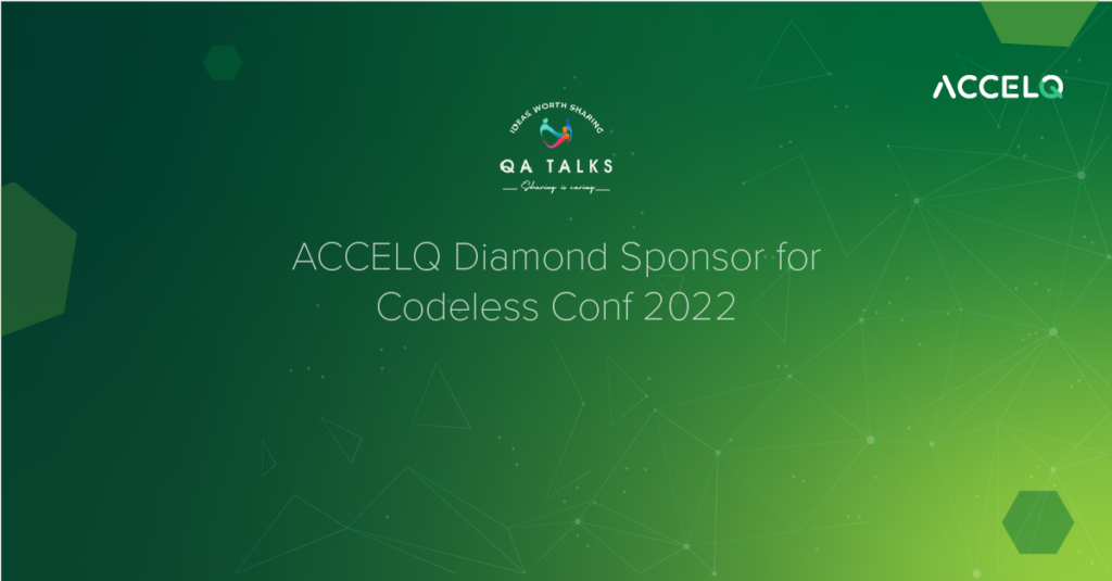 ACCELQ Diamond Sponsor for Codeless Conf 2022!