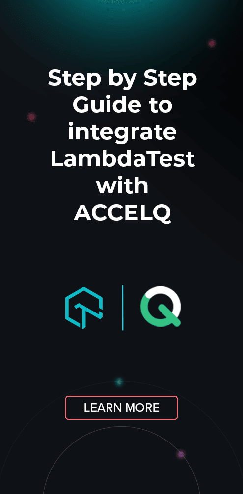 Lambda test partner with ACCELQ
