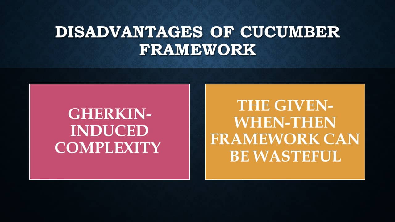 Disadvantages of cucumber framework-ACCELQ