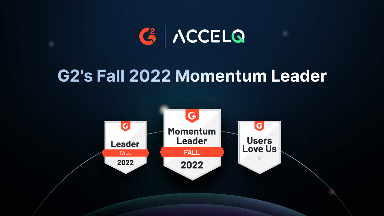 ACCELQ  recognized as G2 Momentum Leader in Automation Testing  Category