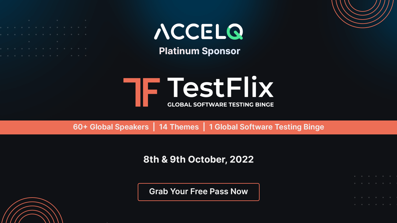 ACCELQ Platinum Sponsor for TestFlix 2022