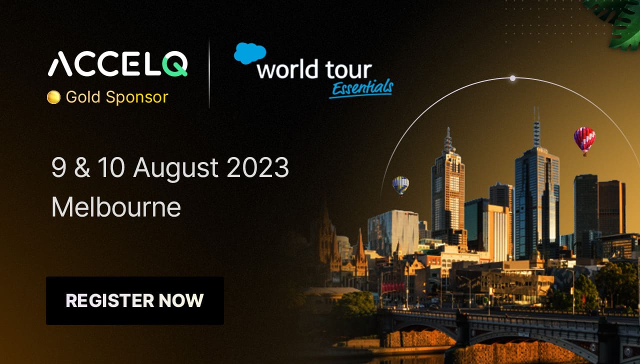 Meet ACCELQ at World Tour Essentials Melbourne