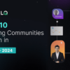 Top 10 testing communities in 2023-2024