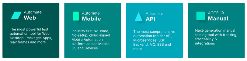 ACCELQ Capabilities