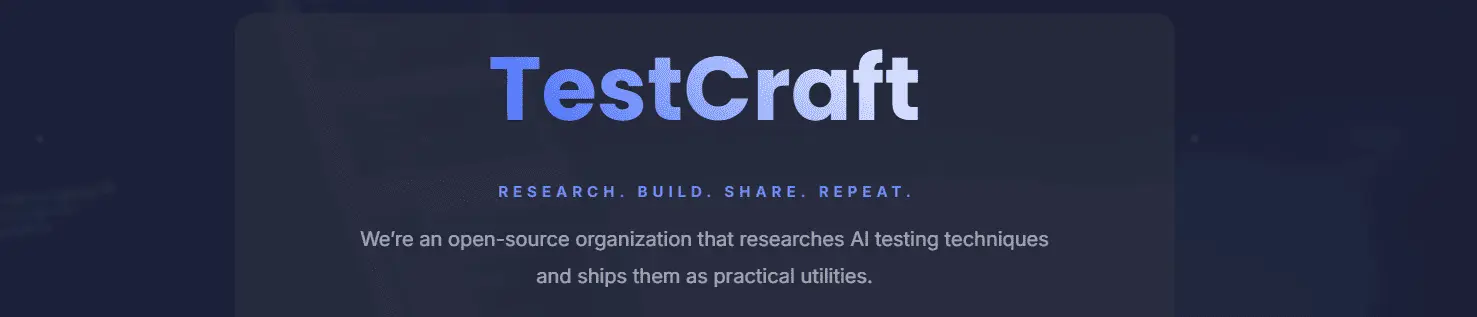 TestCraft Dashboard