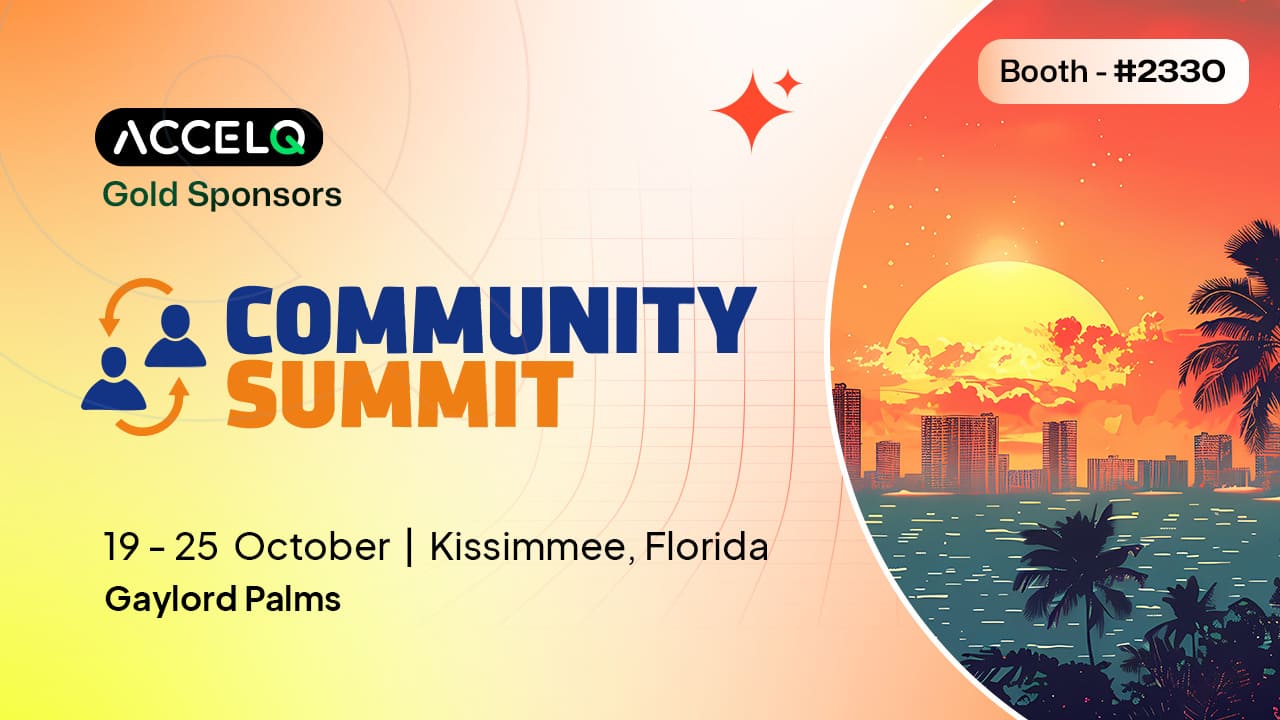 Meet ACCELQ at Community Summit NA 2025