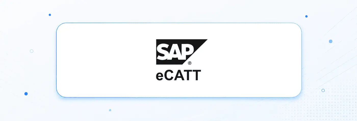 SAP eCATT