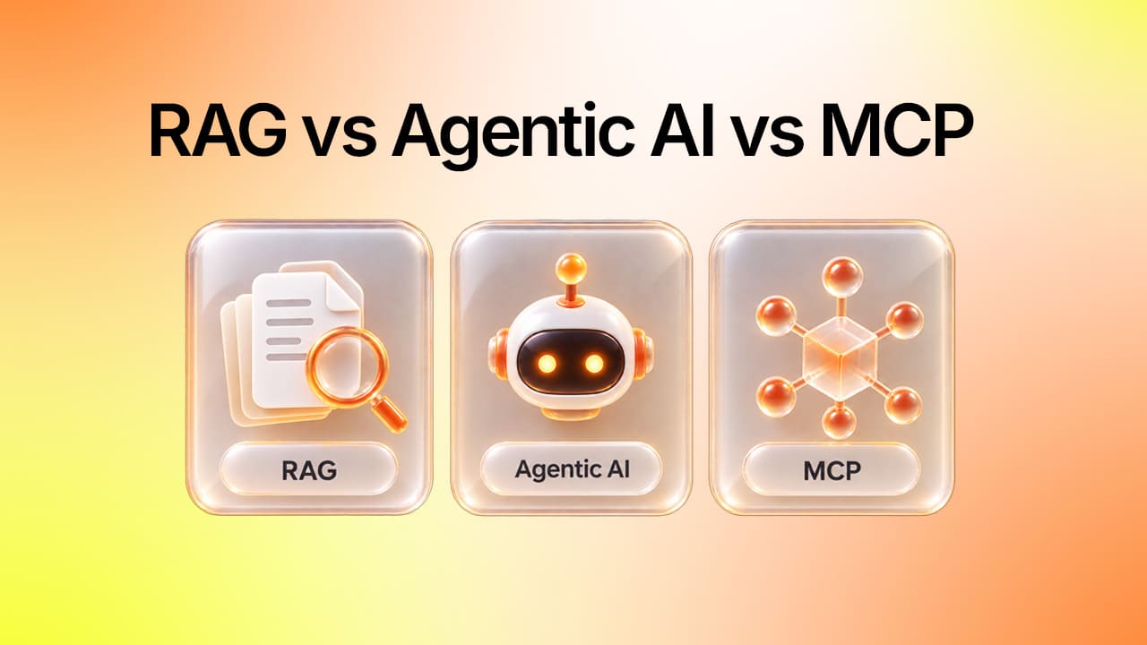 RAG vs Agentic AI vs MCP